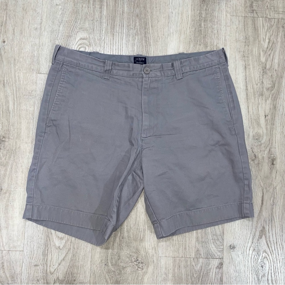 Men J.Crew Gramercy Gray Shorts Size 36